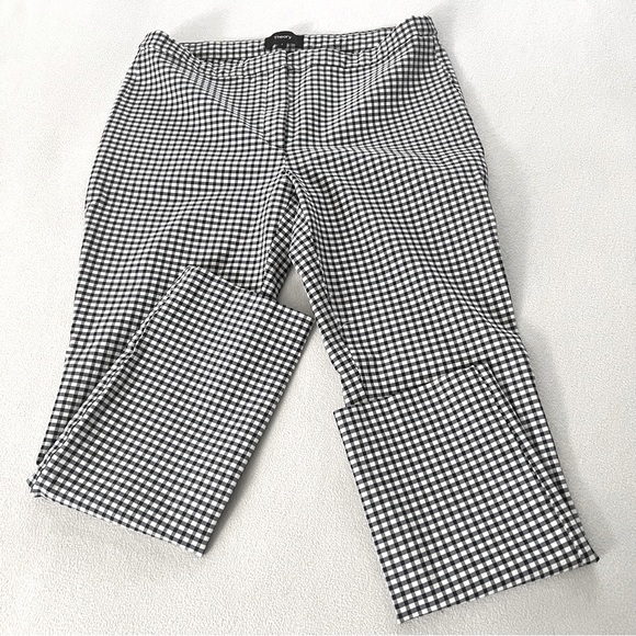Theory Blue Plaid Skinny Pants Sz4 - Picture 5 of 14
